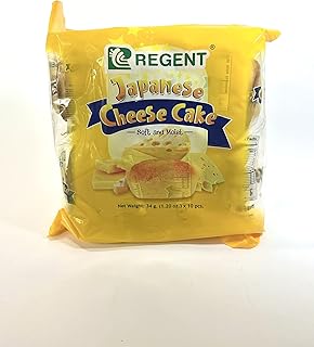 Regent Japanese Cheese Cakes 1.2 Oz X 10 pcs (1 Pack)