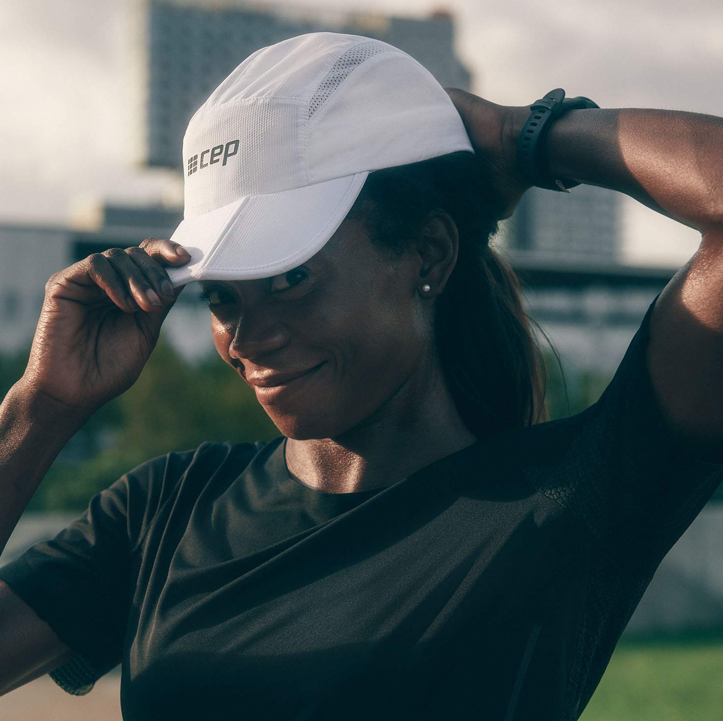 CEP Unisex Running Caps Laufbekleidung Cap Black - Schwarz