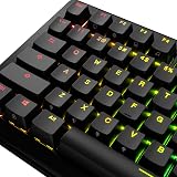 GLORIOUS ABS Doubleshot V2 Keycaps OEM Profile (Black) - 6