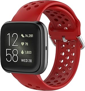 Geageaus Rainbow Watch Bands Compatible with Fitbit Versa/Versa 2/Versa Lite/Versa SE,Colorful Soft Silicone Sport Bands Replacement Wristband for Fitbit Versa/Versa 2 Smart Watch Straps Women Men