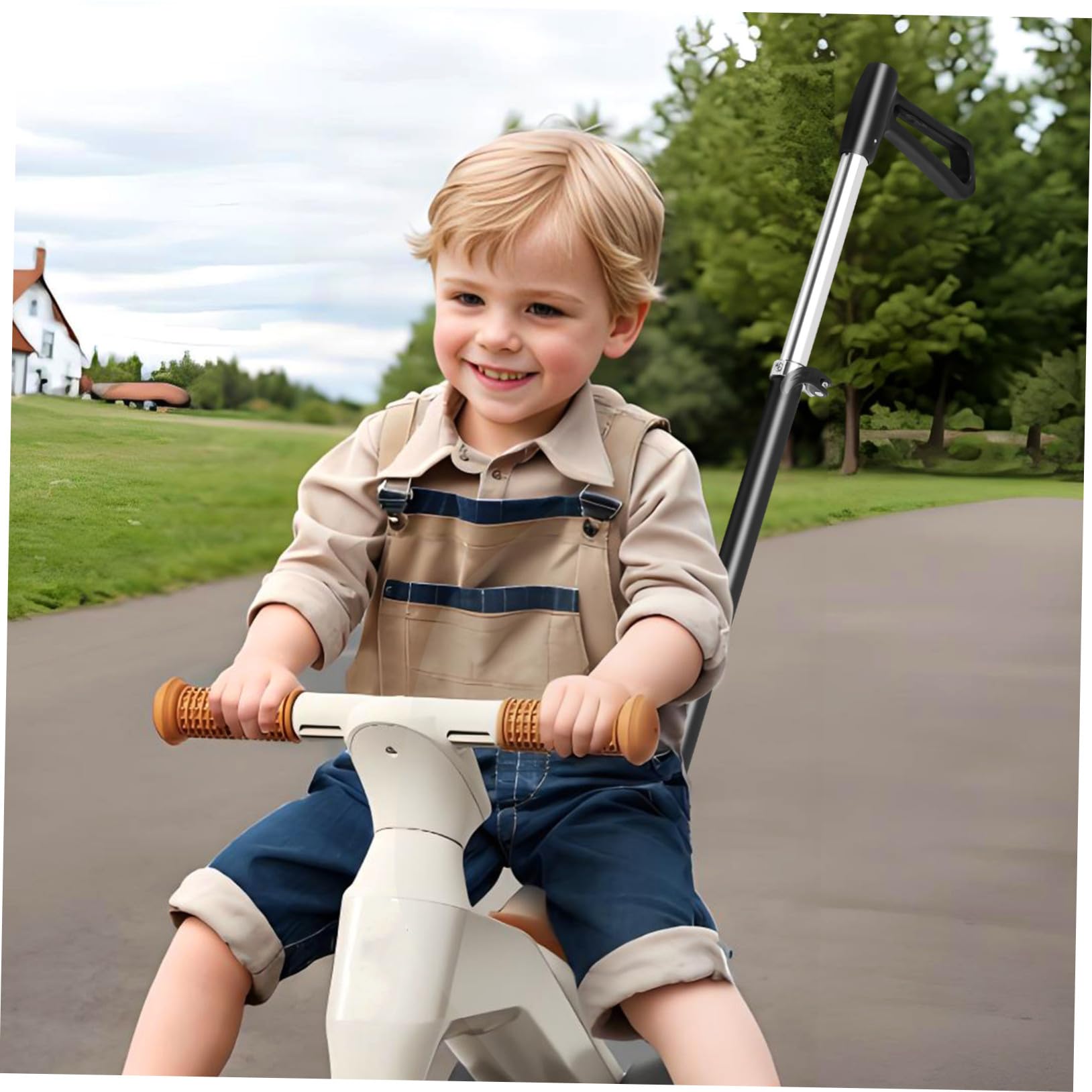 Beaupretty Manillar de Repuesto para Cochecito Accesorio Estable y Ergonómico Compatible con Carrito Negro Mango Práctico para Empujar y Tirar Mejora Comodidad Padres Paseo