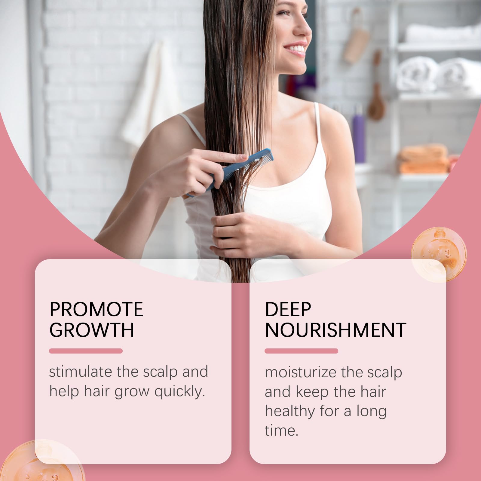 Aceite en spray para el crecimiento del cabello, esencia natural anticaída, refrescante y no graso, previene la caída del cabello, apto para cuero cabelludo seco.
