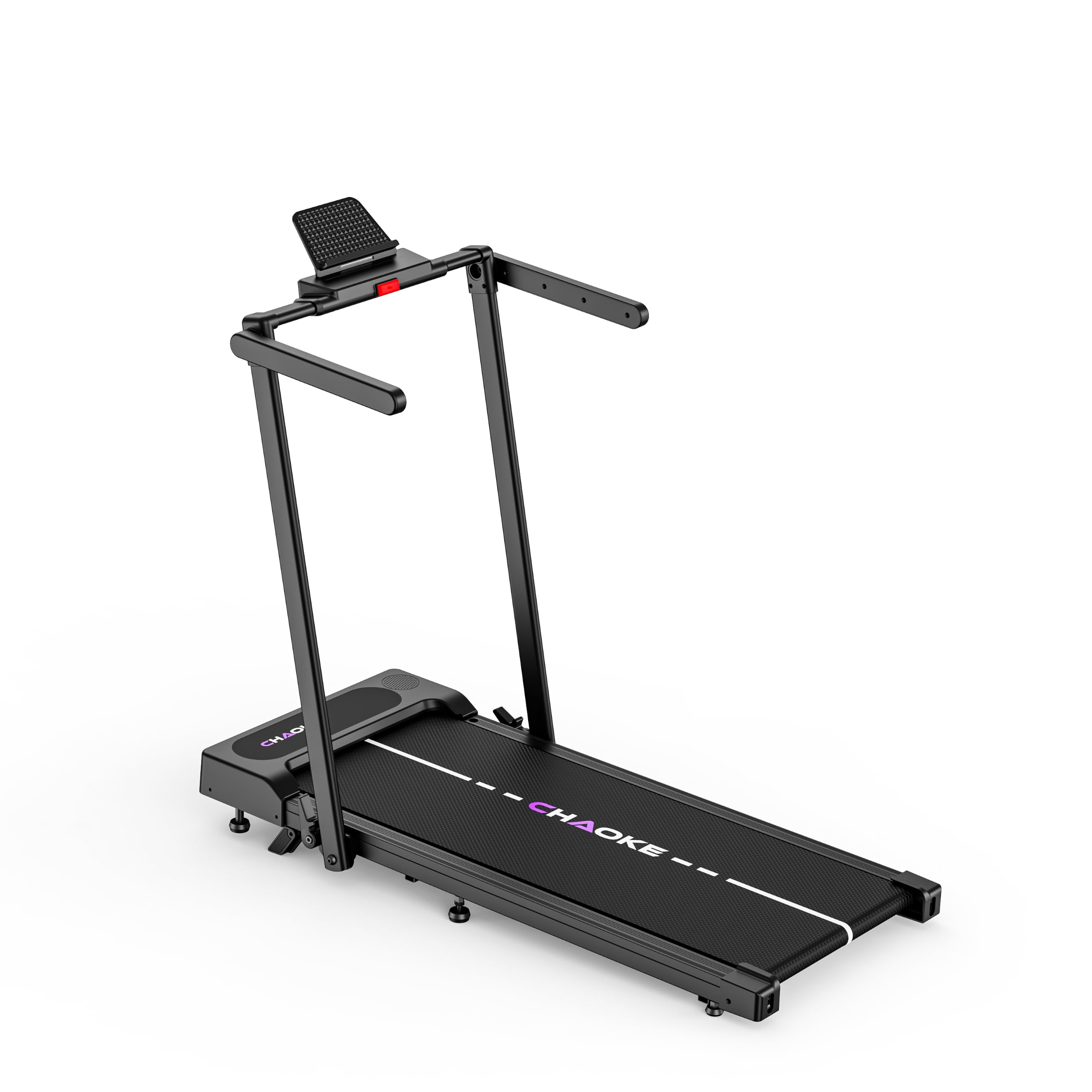 Cinta de Correr compacta CHAOKE** – Inclinación 9%, 10 km/h, Motor Potente y silencioso de 2,75 CV, Peso máximo 150 kg, 12 programas HIIT
