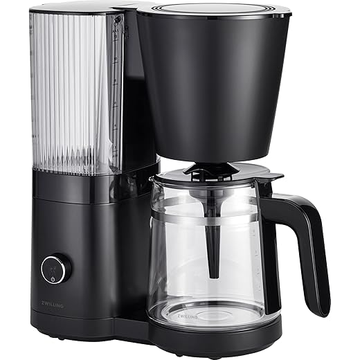 ZWILLING ENFINIGY Glass Coffee Maker, 1.5L, Black