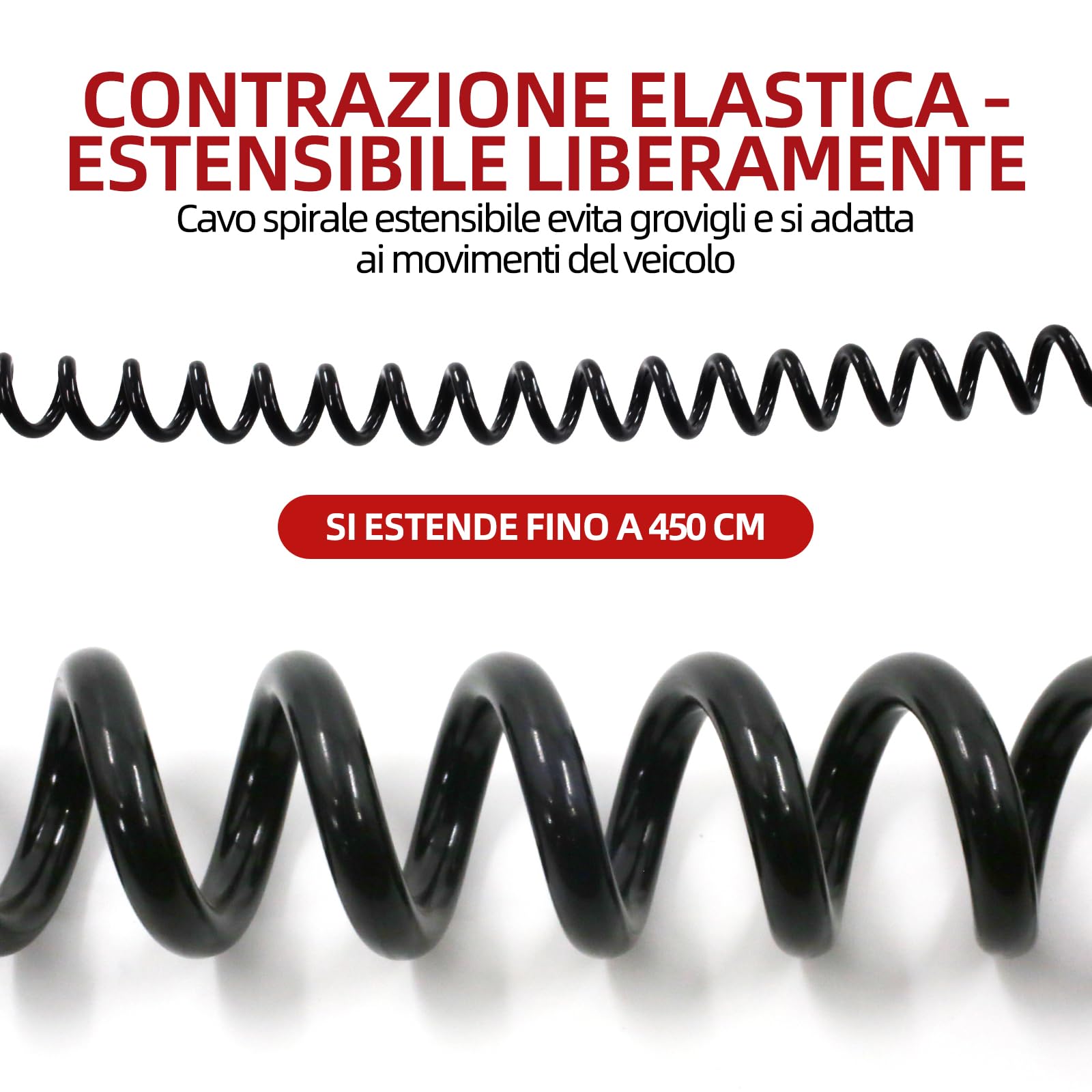 Adattatore a spirale elettrica, 24 V, 15 poli a 2 x 7 poli, cavo a spirale per camion, rimorchio, trattore
