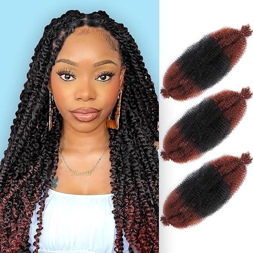 Afro Twist Hair Pre Separated Springy Afro Twist Hair Pre