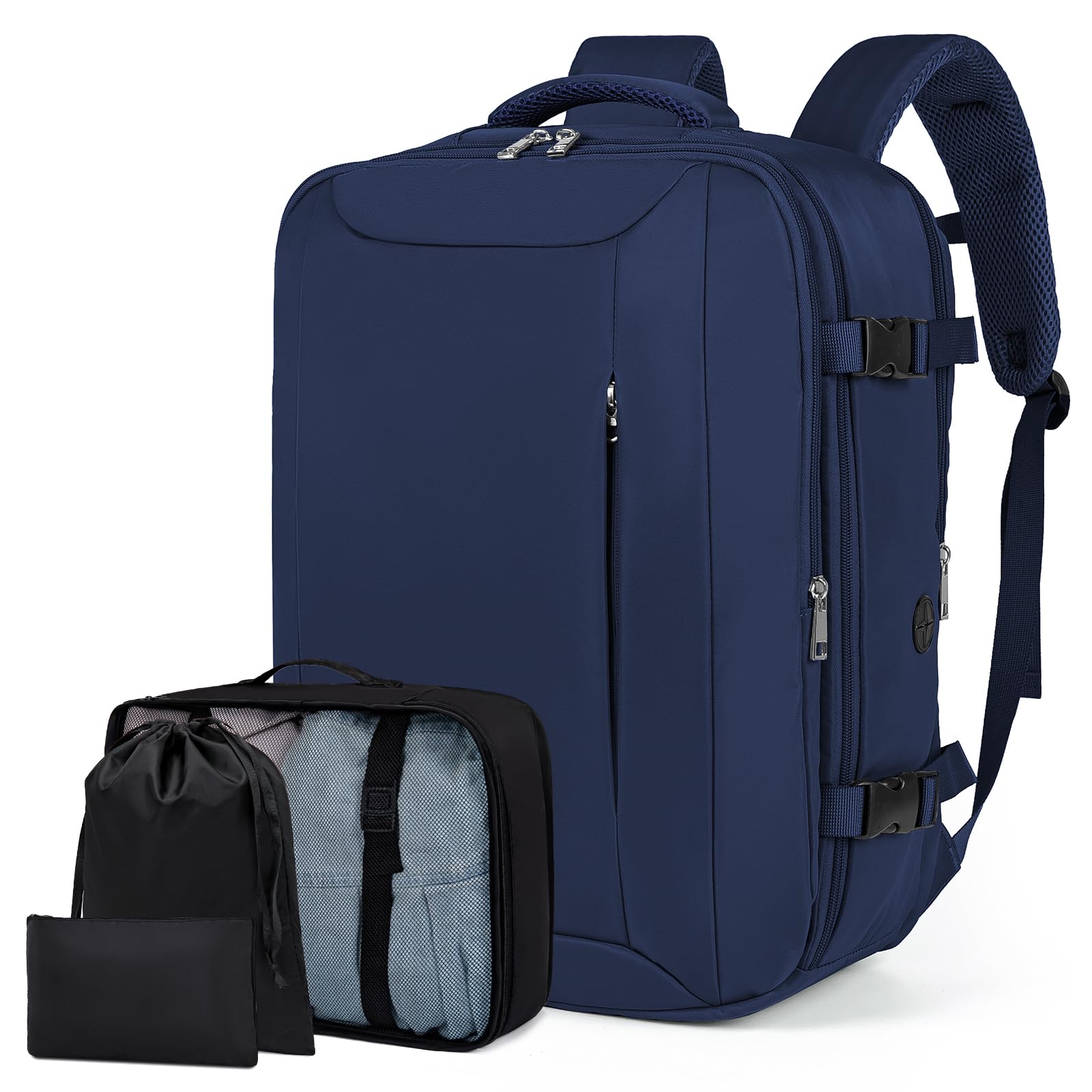 Xkdoai Bagaglio a Mano Easyjet 45x36x20 Zaino da Viaggio Zaino Easyjet 45x36x20 con 3 Organizzatori Bagaglio a Mano con Tasca Antifurto