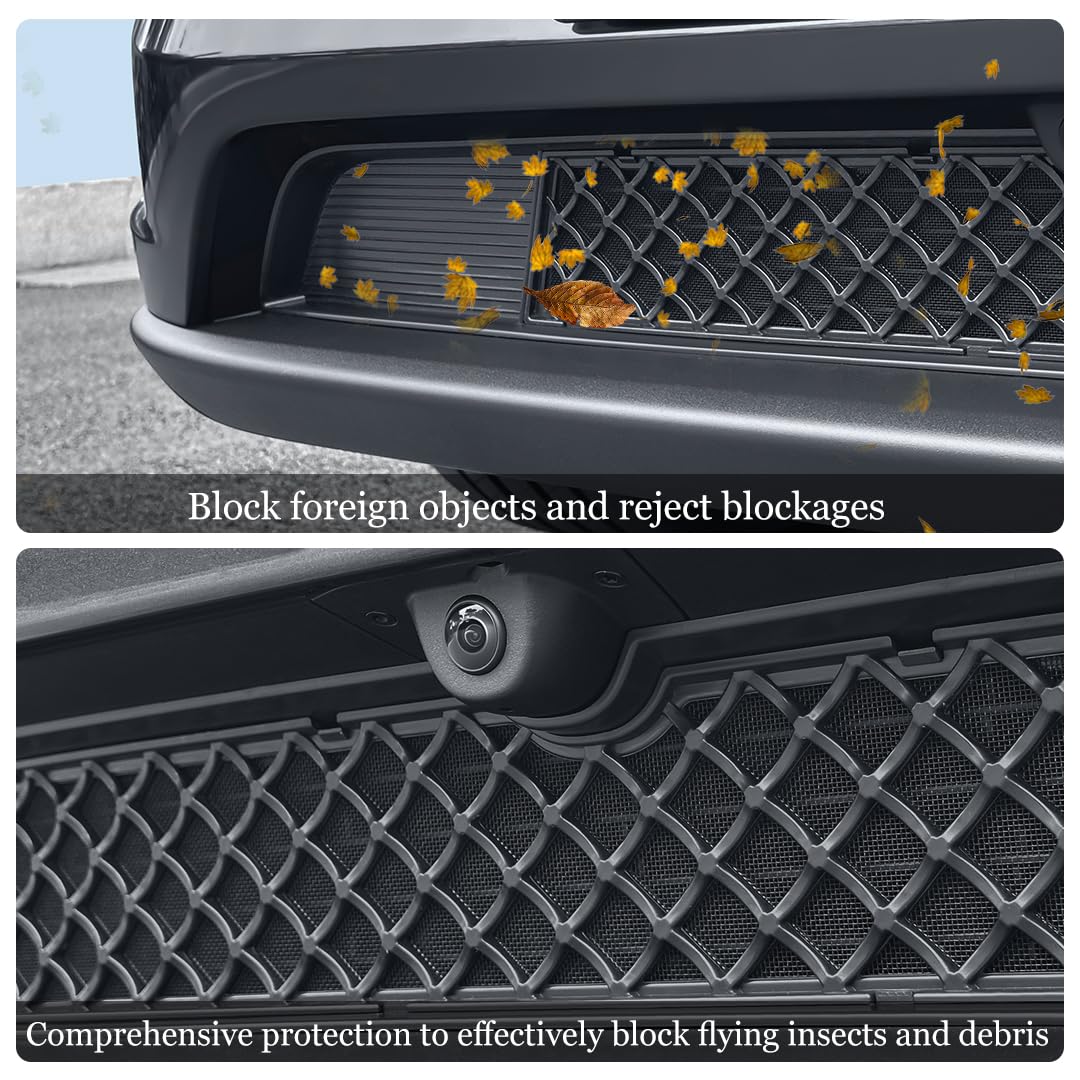 Inserti Per Griglia Anteriore In Rete per Tesla Model Y 2025-2026 Juniper, Griglia Anteriore in Rete Paraurti Inferiore Rete Segmentata Inserto in Rete Copertura per Griglia di Aspirazione Aria