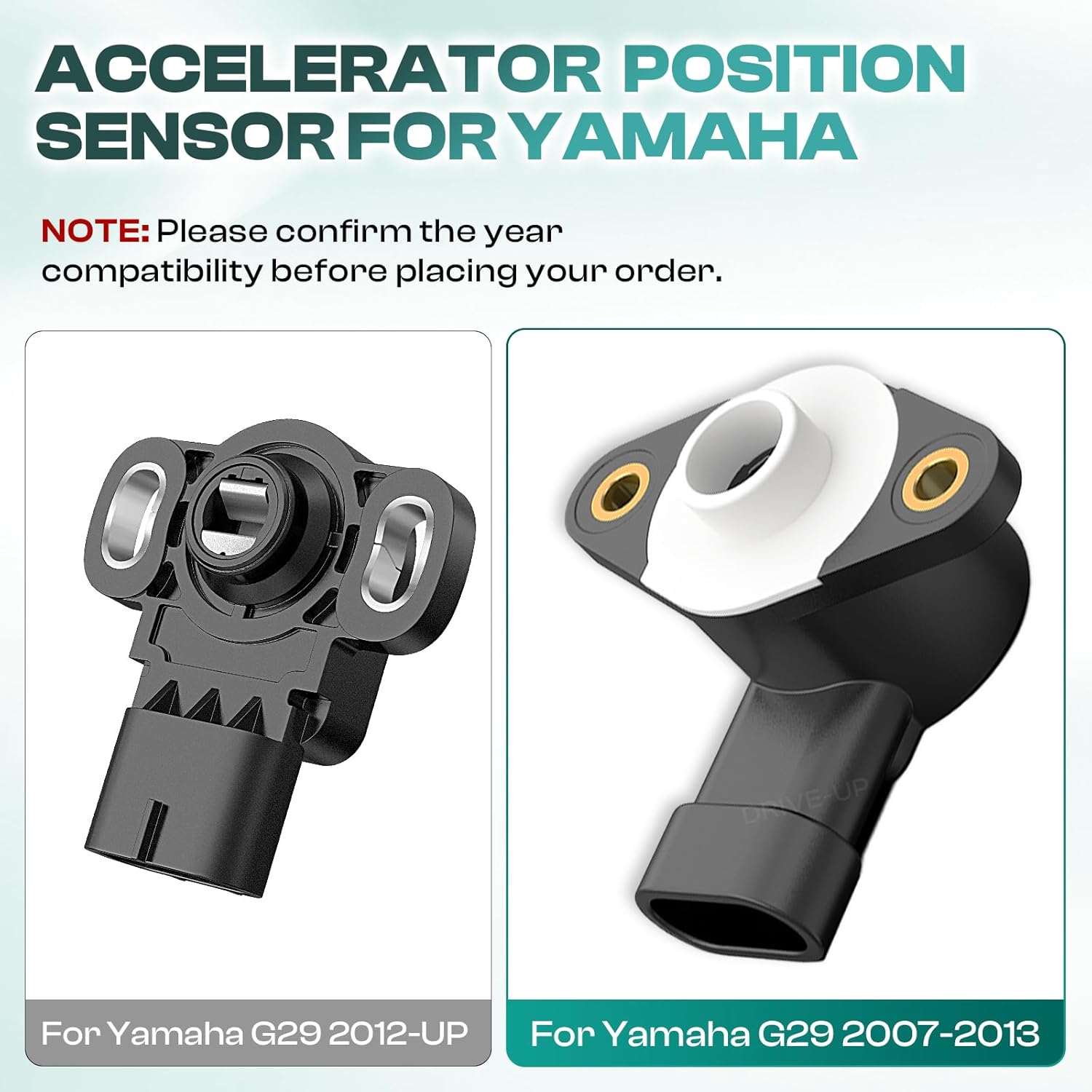 DRIVE UP Golf Cart Throttle Position Sensor Accelerator Fits for Yamaha G29 YDRE 2007-2013 Golf Carts, OEM JW2-H5885-00