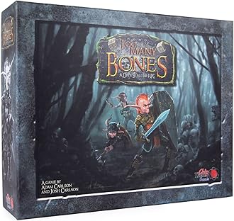 Too Many Bones Dice-Builder Strategic Fantasy RPG Game for Ages 14 and Up, 1-4 Players