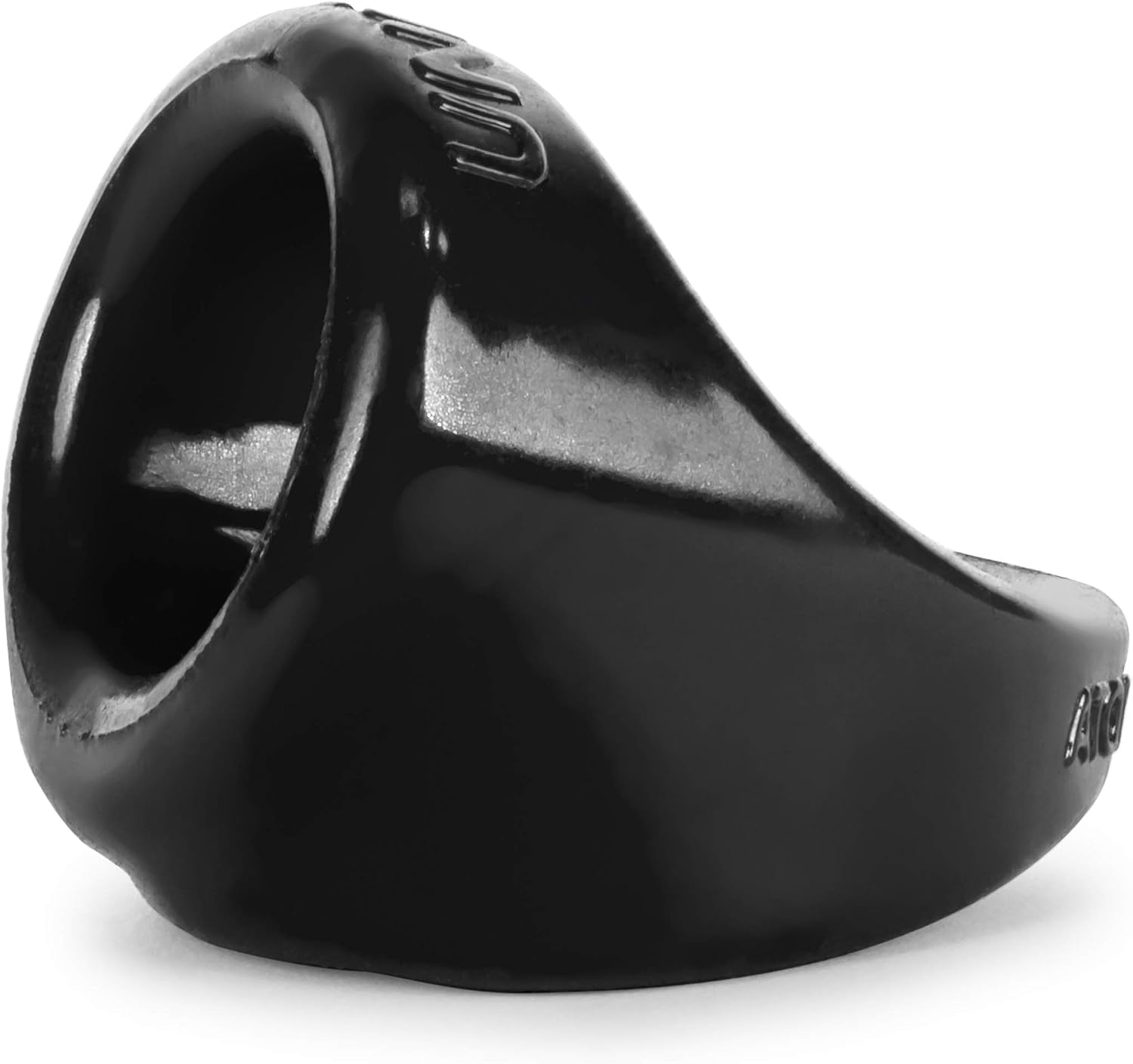 OXBALLS Unit-X Slimmer Fit Cockring & Ball Sling - Sleek, Sporty, Low-Bulk Design for Secure Hold - Lightweight, Ergonomic Shape for Support - Super-Stretchy flexTPR for Smooth Feel - Black