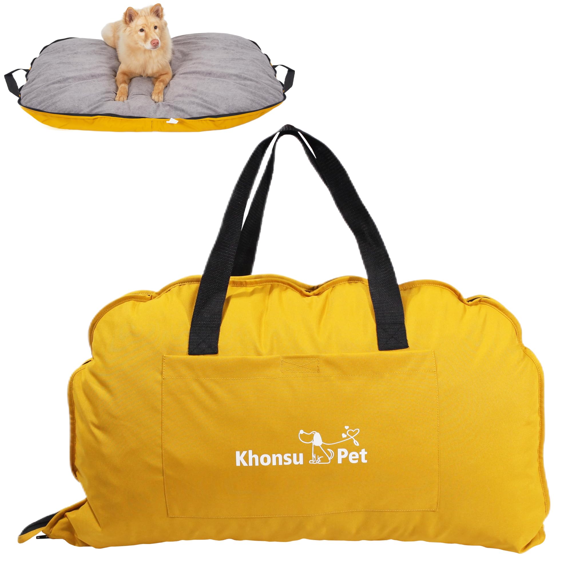 Amazon | キャンプ、テラス、旅行用のポータブル防水犬用マット