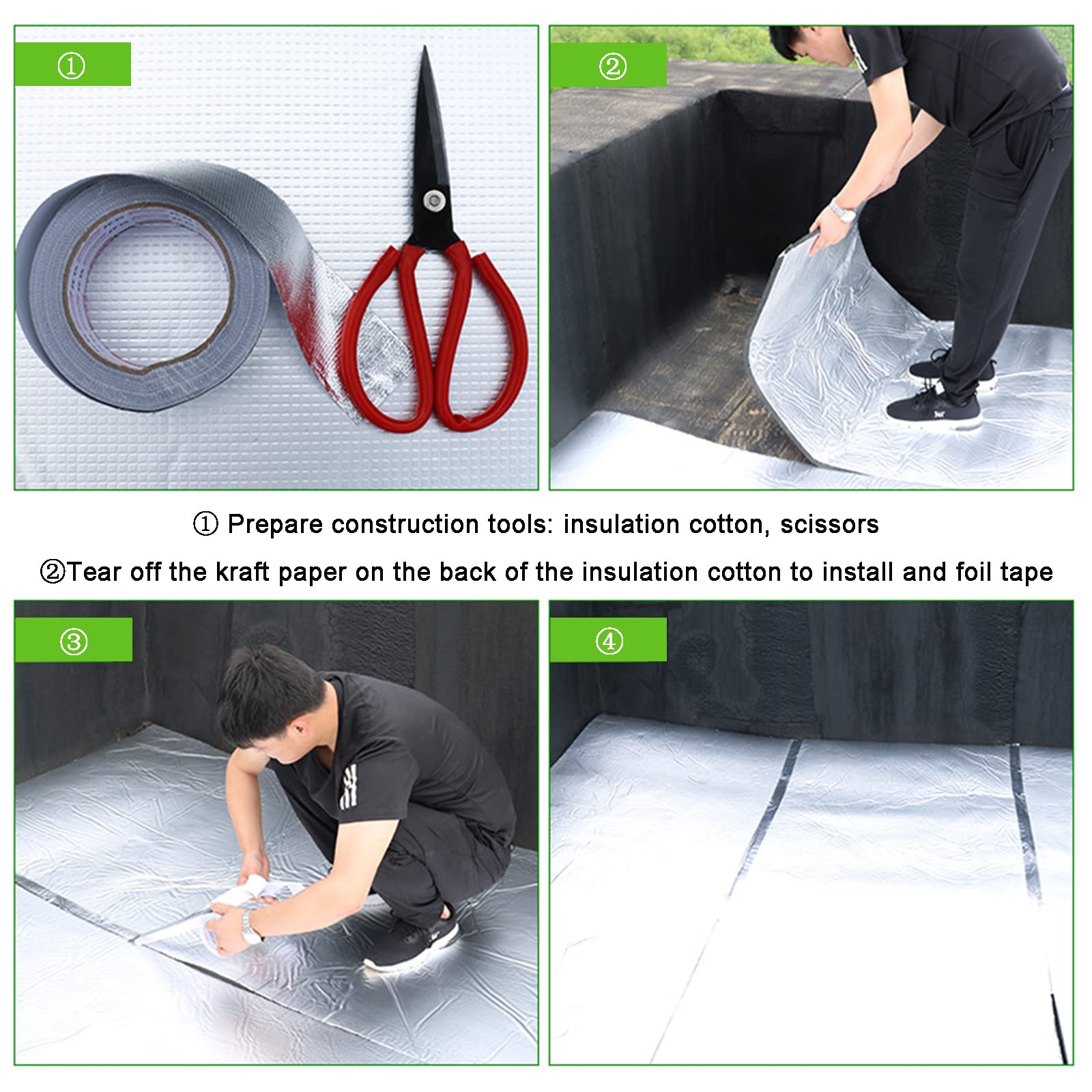 Isolante Termico,stuoia Cotone Isolante Autoadesivo,Isolante Insonorizzante per Auto,Pannello Riflettente termosifoni,Pannelli isolanti Muro,Isolamento Termosifoni,20mm（THk）,1 * 1M(1m²)