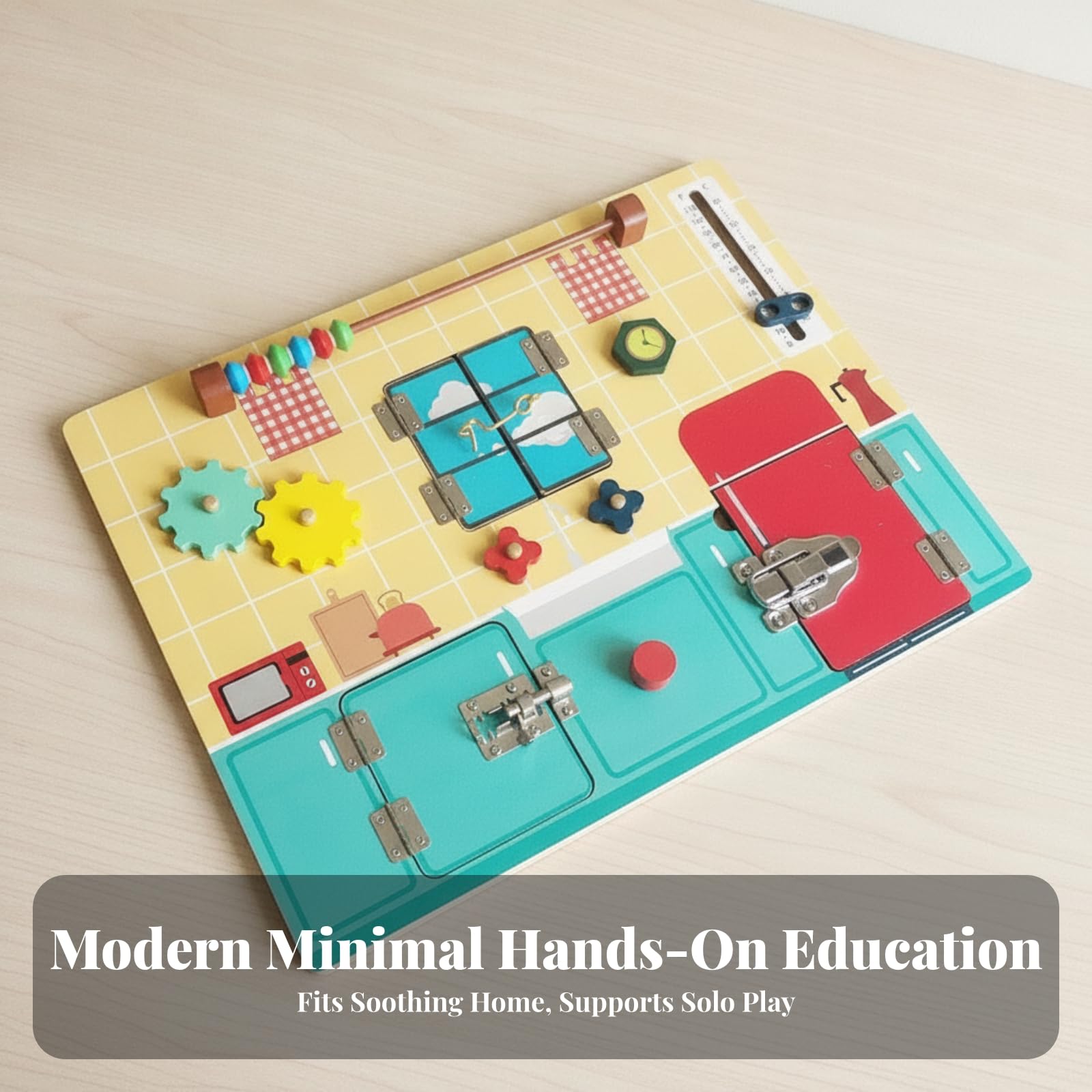 Milageto Busy Board Educativo | Tablero Pestillos, para Guarría, Niños Pequeños