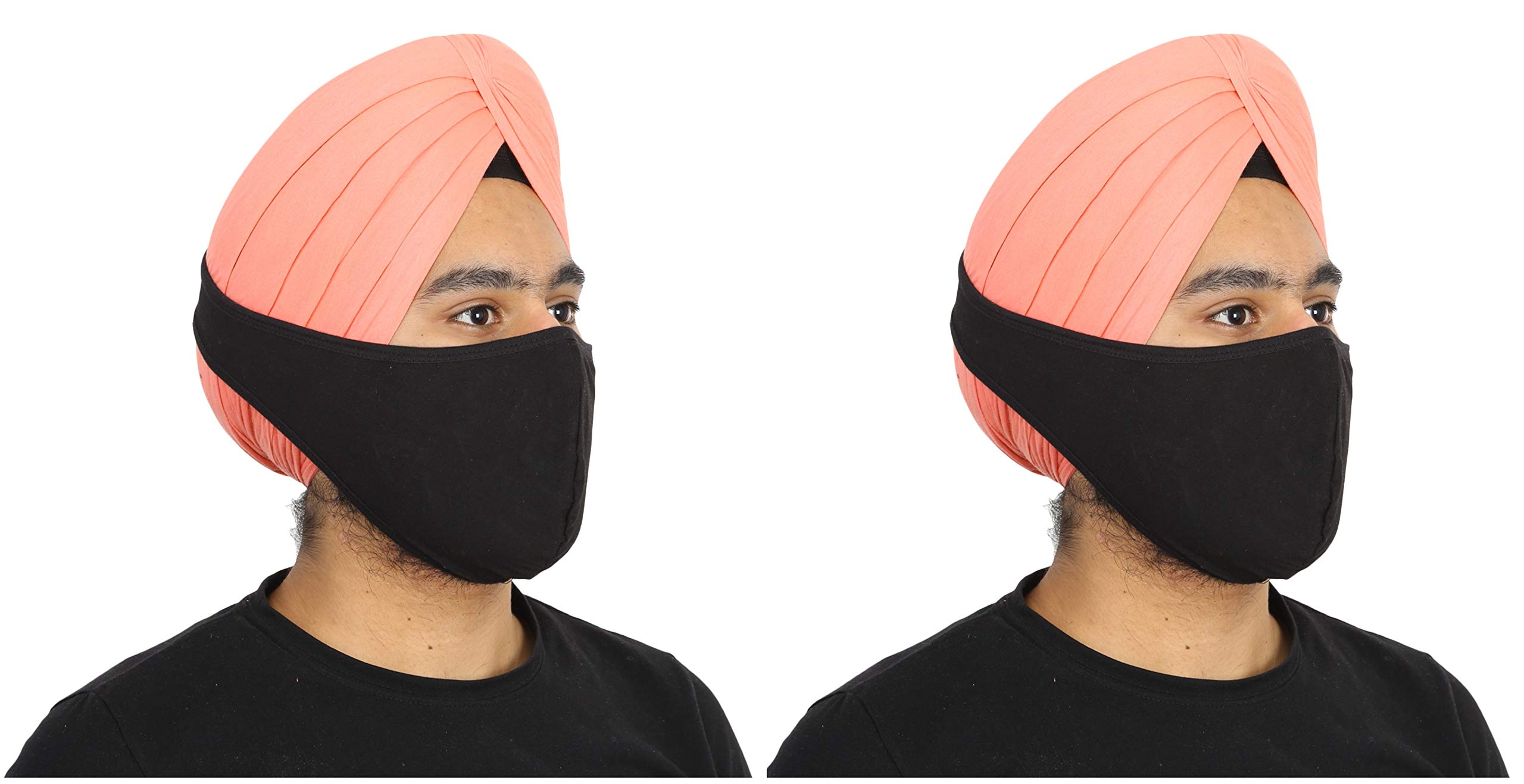 BISMAADH Cotton Hosiery Turban Friendly Mask