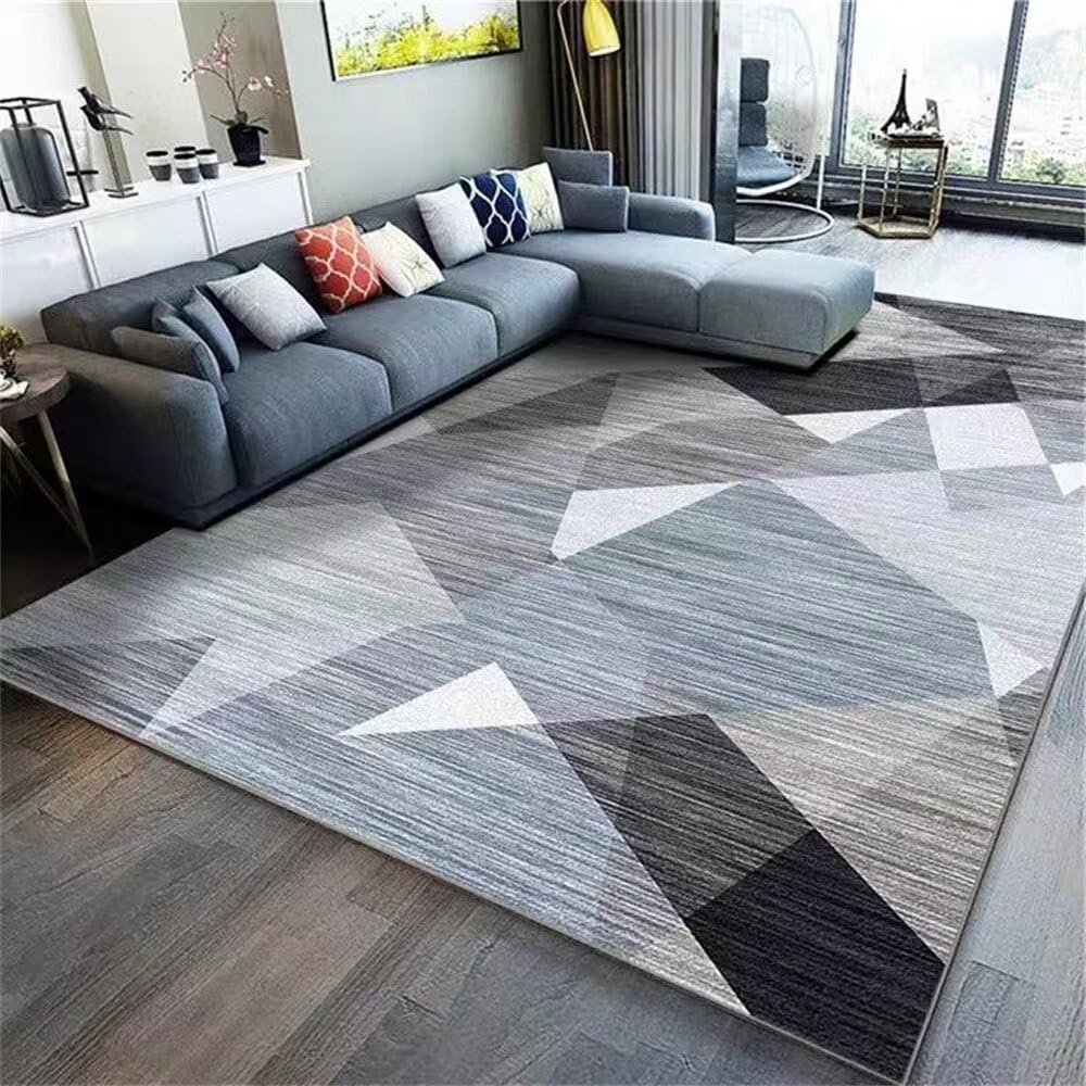 Tapis chambre fille et garçon moderne bleu gris pour réchauffer les sols
