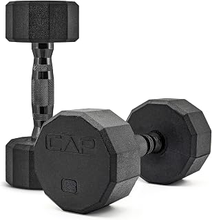 CAP Barbell Coated Dumbbell Weight | Multiple Options Pairs & Sets