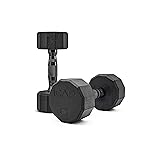 CAP Barbell 12-Sided Coated Dumbbell with Black Handle, Pair, 8 LB