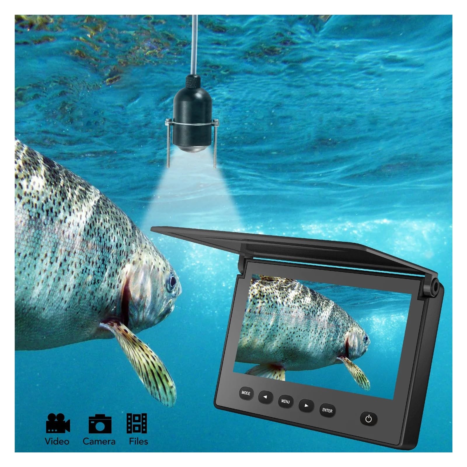 魚釣り水中カメラ Amazon.co.jp: 水中魚群探知機釣りカメラ 氷上釣り 暗視カメラ 4.3