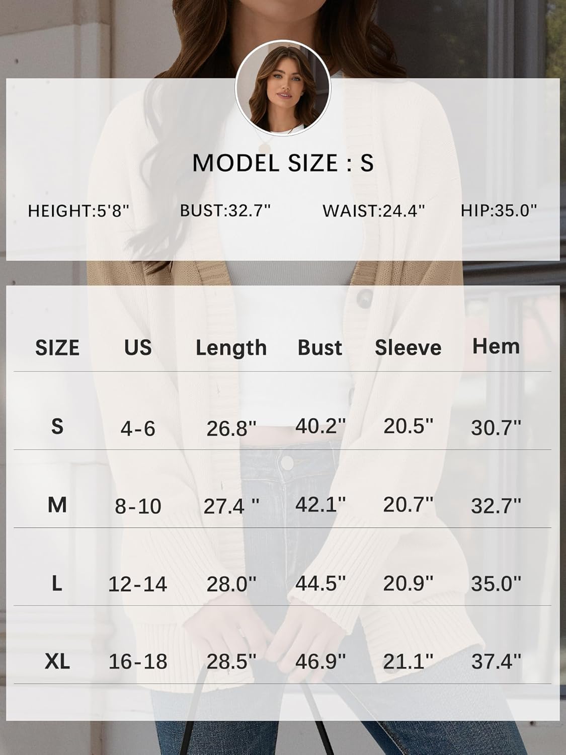 ZAFUL Womens Cardigan Sweaters Chunky Winter Cotton Blended Button Down Clothes Fall Long Sleeve Outfits 2025 Trendy - Image 9