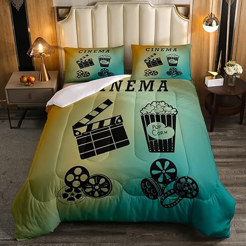 Miniatura 8 de Juego de edredón de grabación de audio vintage de los años 80, estilo retro, cintas de radio, cassette, juego de edredón de cama tamaño Queen, para