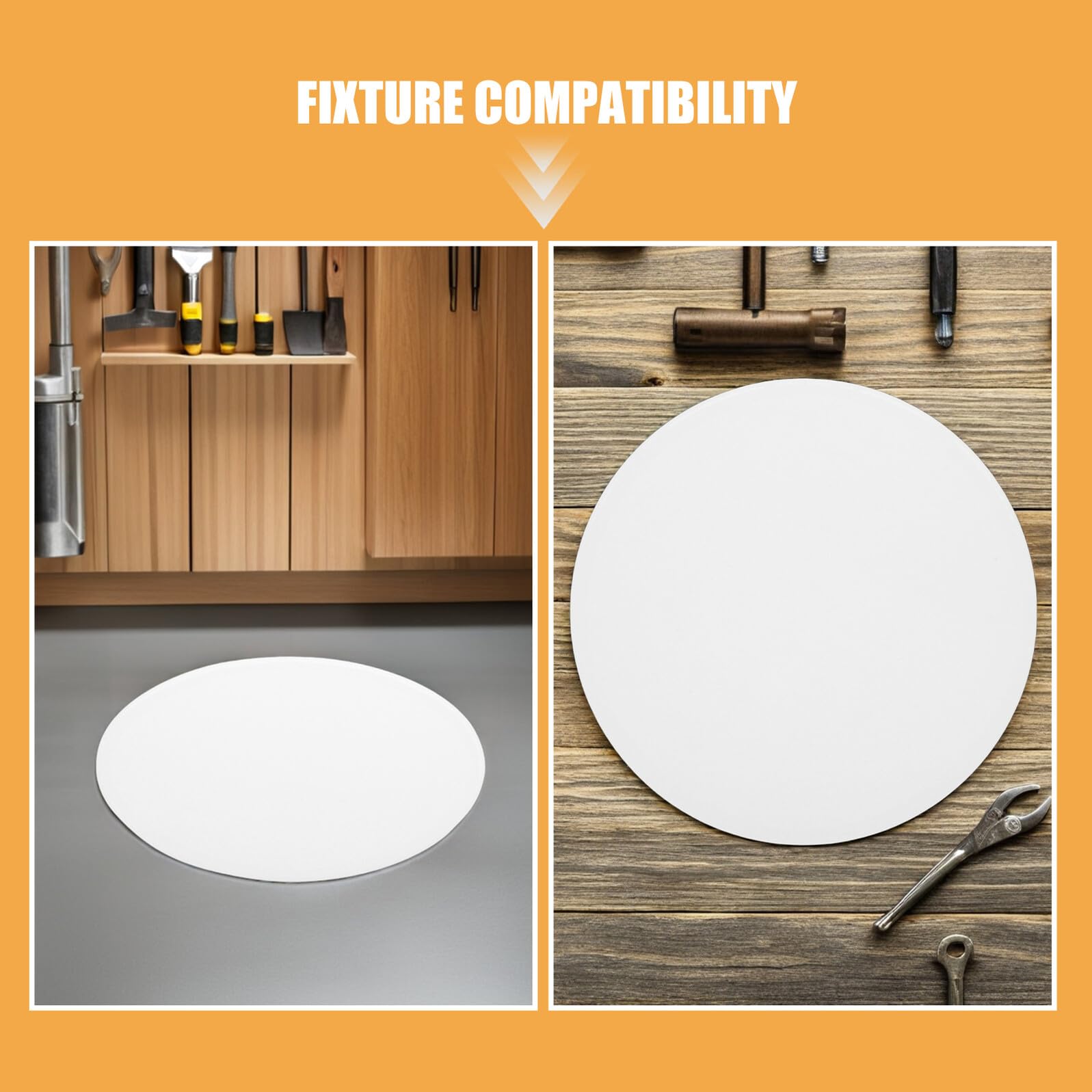 HOMSFOU Diffuseurs de Plafonnier Ronds en Acrylique Blanc Installation Simple Lot de 2 Panneau Diffuseur de Lumière pour Éclairage Confortable la Maison