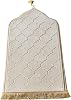 Thick Embossed Flannel Prayer Mat with Sponge Base,43x25Inch Portable Prayer Rug, for IndoorOutdoor Use Islam Prayer Beads for Eid Travel, Soft and Luxury