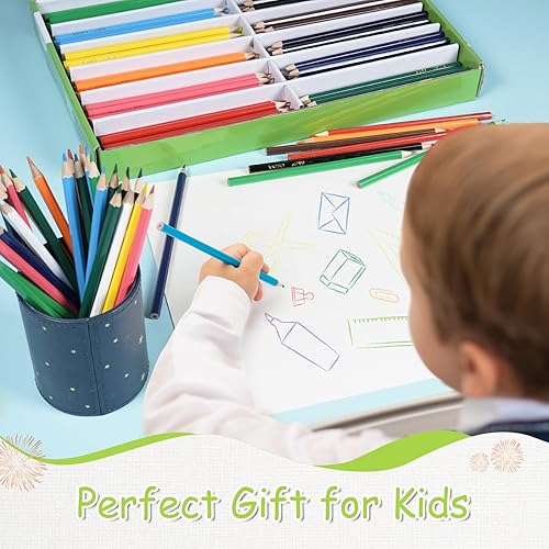 Miniatura 6 de S & E TEACHER'S EDITION Lápices de colores, 240 unidades, juego de lápices de colorear para adultos y niños, lápices de dibujo para bocetos, lápices