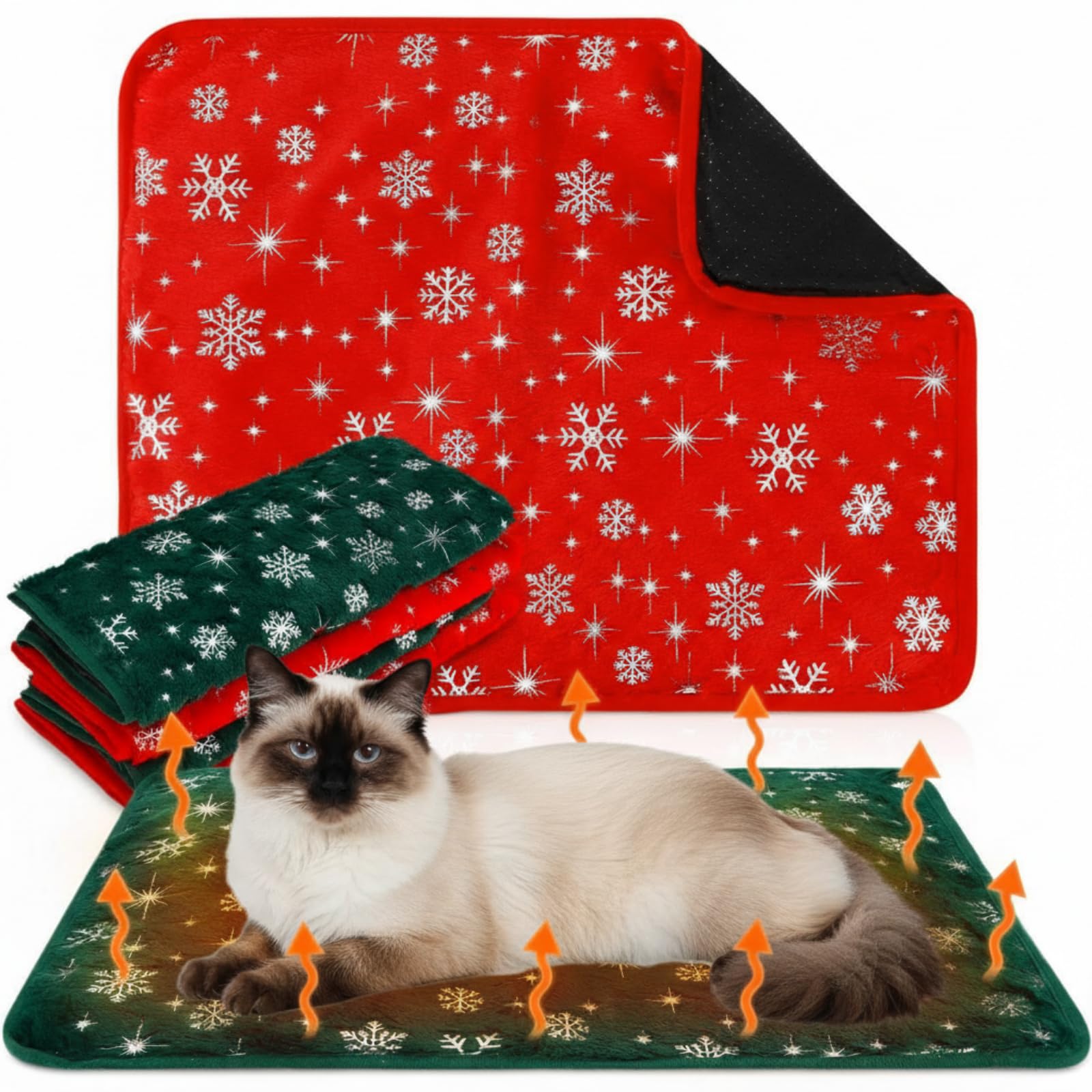 Amazon.com : Clysee 4 Pack Self Heating Cat Bed Cat Self Warming