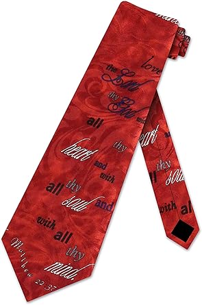 Amazon.com: Steven Harris Religious Ties Mens Bible Verse Necktie ...