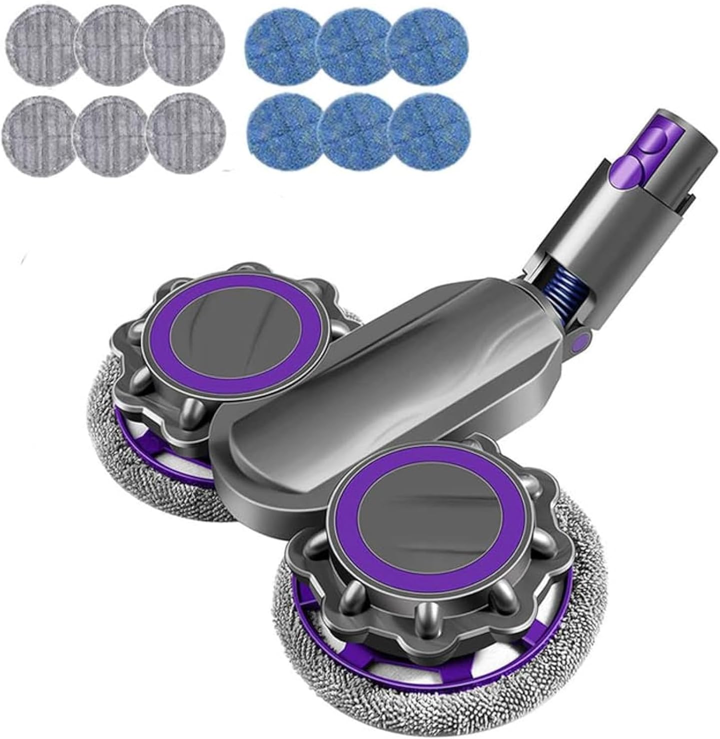Electric Cleaner Head Set Compatible with Dyson V15 / V7 / V8 / V10 / V11 Stick Vacuum Sweeping Machine Wet and Dry Dual-use Suction Head Adaptation Cordless Vacuum Cleaner Attachment（X003）