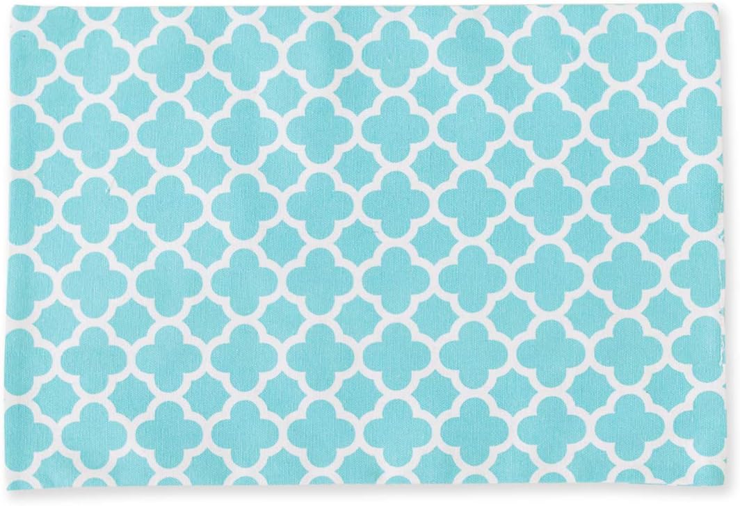 Flash Sale NATUS WEAVER Set of 4, 2 Side Cotton Placemats Heat Resistant Dining Table Place Mats for Kitchen Table, 12 x 18 inches, Geometric Trellis Chain Print, Teal Black Friday - 80% OFF NATUS WEAVER Set of 4, 2 Side Cotton Placemats Heat Resistant Dining Table Place Mats for Kitchen Table, 12 x 18 inches, Geometric Trellis Chain Print, Teal