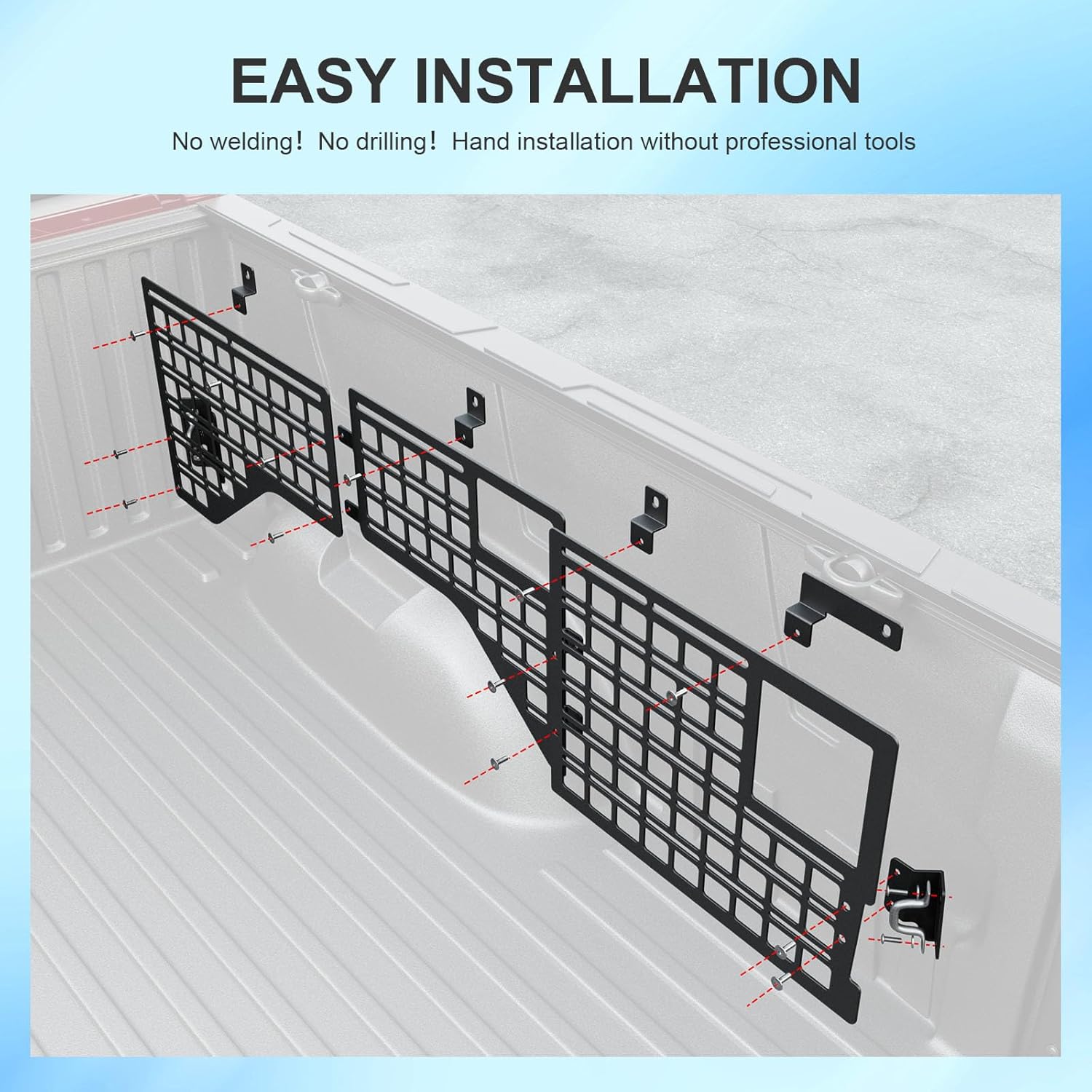 5.5FT Side Bed Molle Panel Compatible with 22-25 Toyota Tundra Truck Bed Panel System Replacement for 2022-2025 Toyota Tundra Accessories(Side Bed Molle Panel)