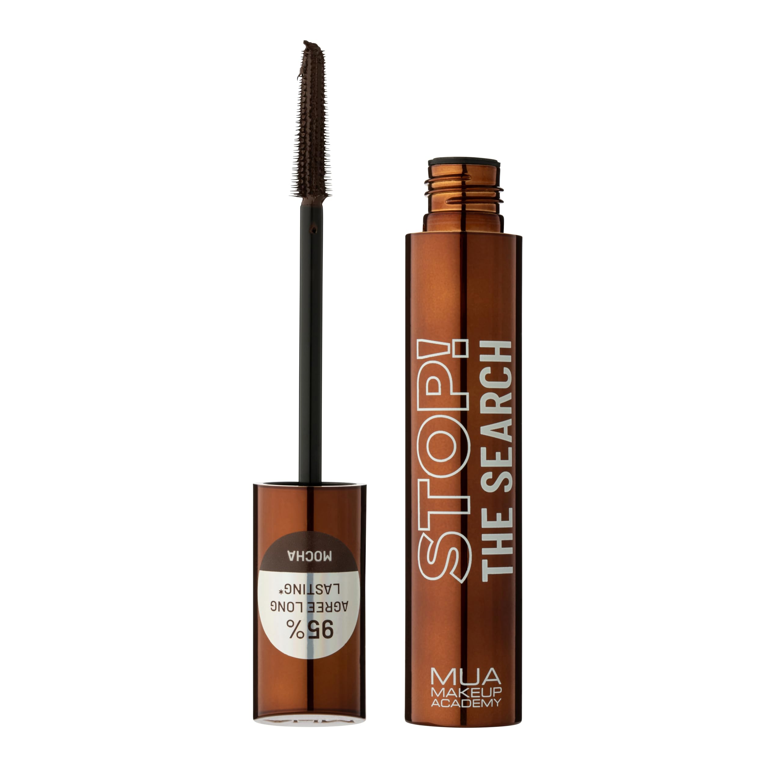 MUA Makeup Academy Stop The Search Mascara, Mocha Brown - Vegan & Cruelty Free (Pack of 1)