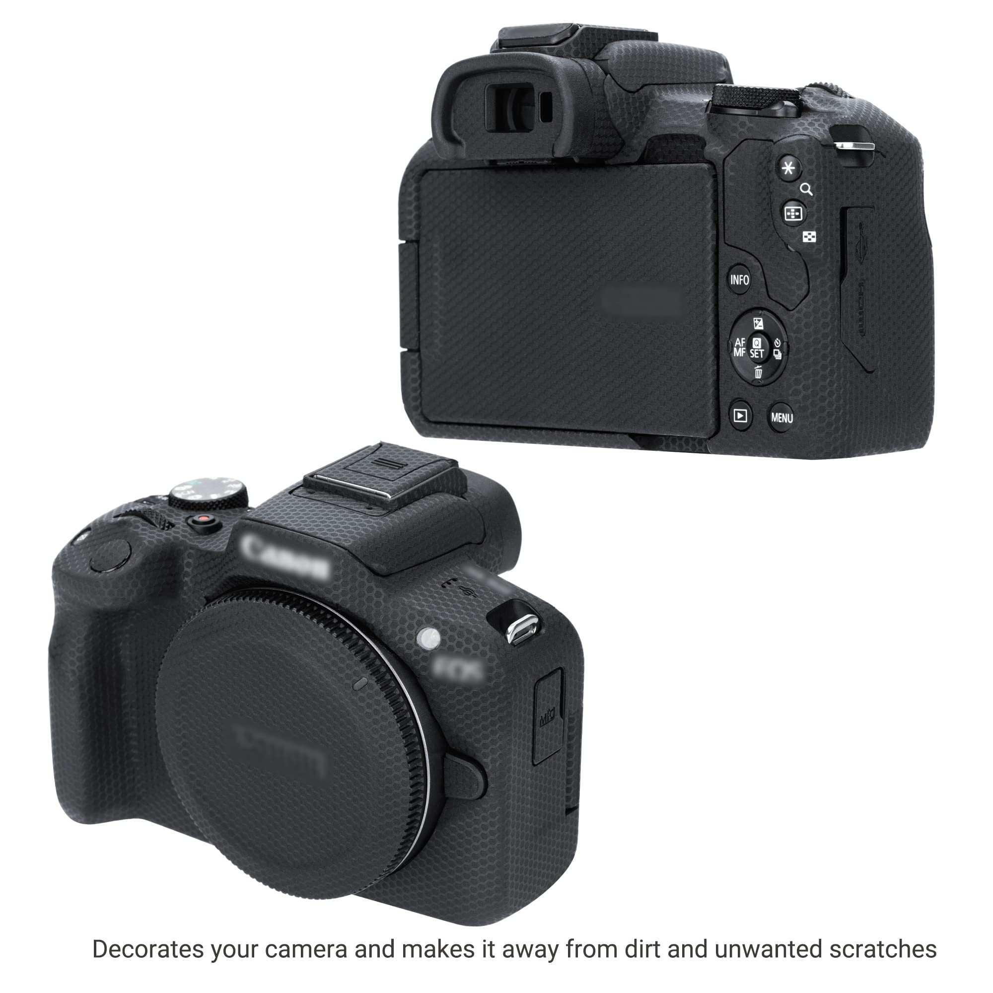 JJC Anti-Kratz-Schutzfolie Für Canon EOS R5 – Leiterplatten-Design, Rutschfester Grip, Inkl. Displayschutz