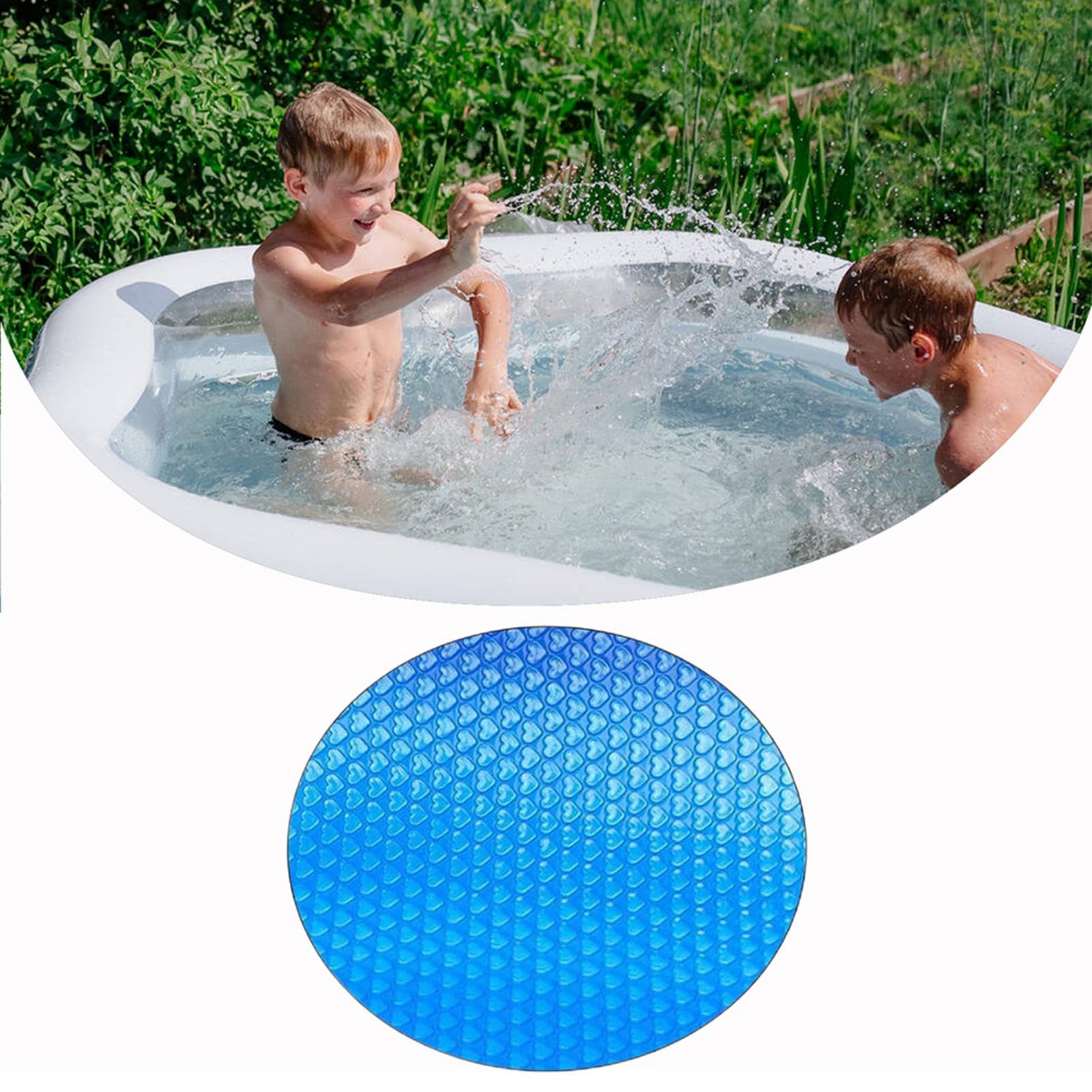Copertura per piscina, 360 x 360 cm, copertura solare per piscina, copertura solare per vasca idromassaggio, copertura impermeabile antipolvere per piscine fuori terra, per piscina