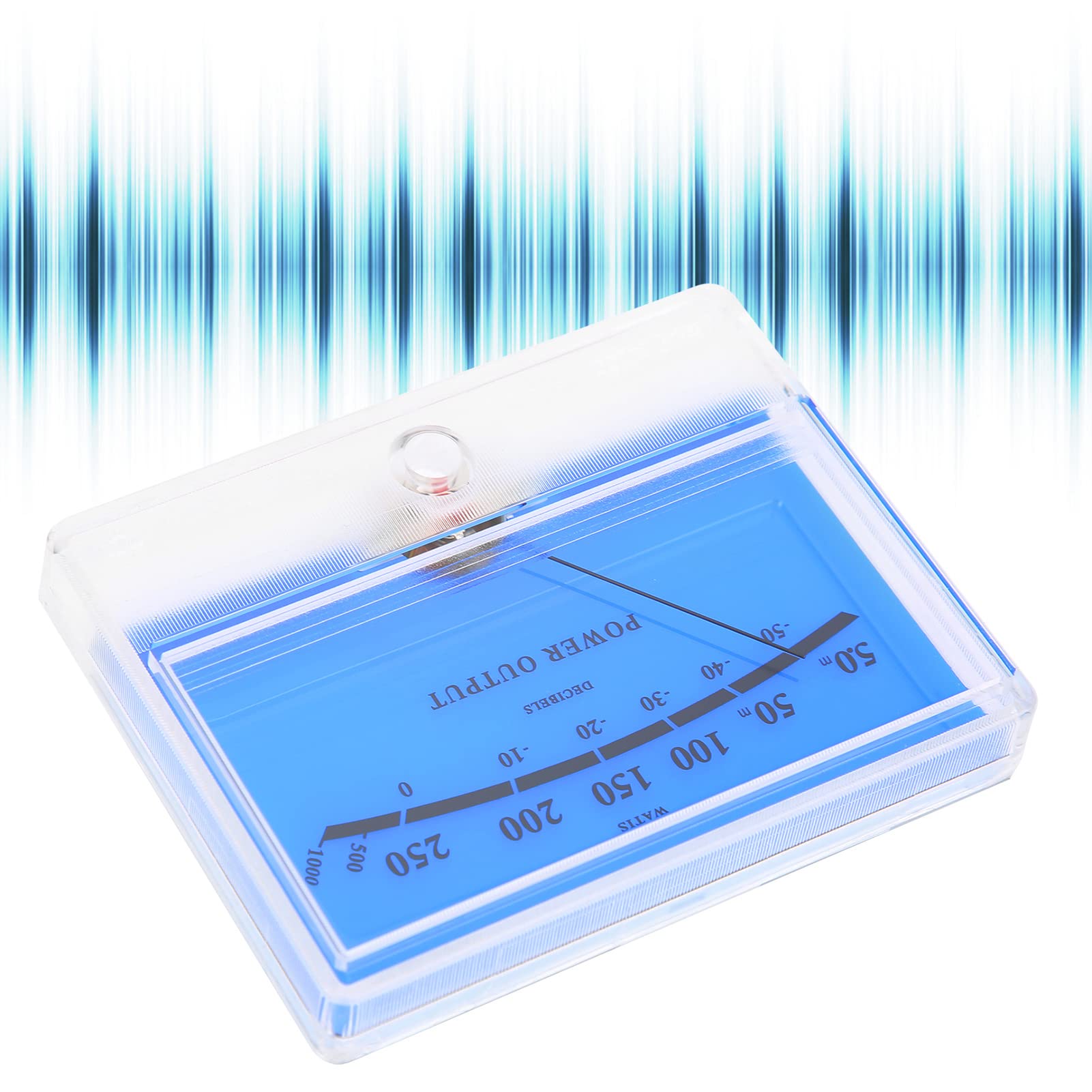 VU Meter Header Pointer Ammeter Tier Meter for Audio Amplifier, Accuracy Measurement, White Backlight Display, DIY Studio Equipment