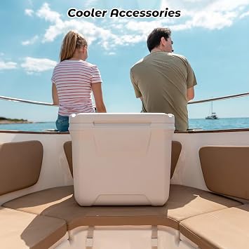 4PCS Cooler Hinge for Coleman, Stainless Steel Hinges Replacement with Screws, Compatible with Coleman Cooler, Cooler Accessory