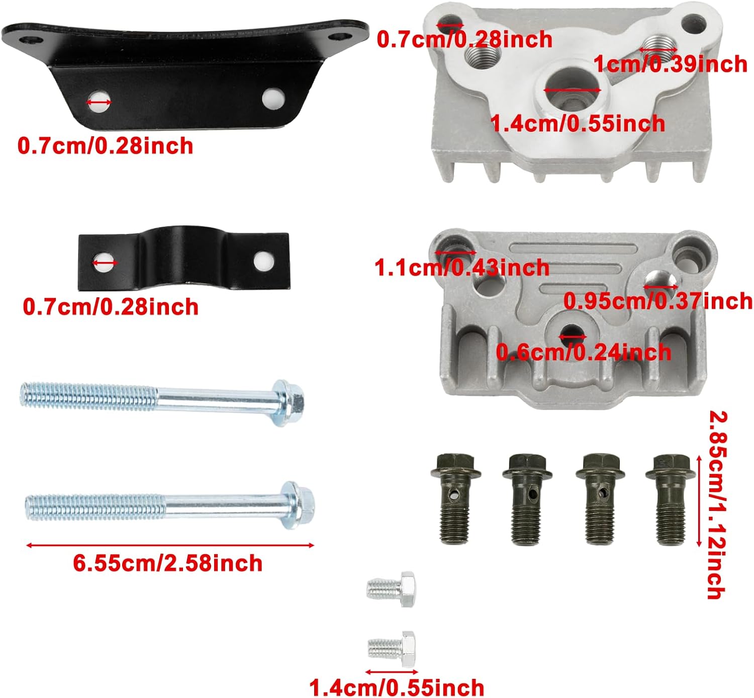 PSLER Motorcycle Oil Cooler - Dirt Bike Radiator for KLX110, CRF50, CRF XR KLX 50/110/125/140cc Dirtbike, Black