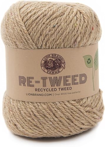 Vista 26 de (1 madeja) Lion Brand Yarn ReTweed - Hilo de heno