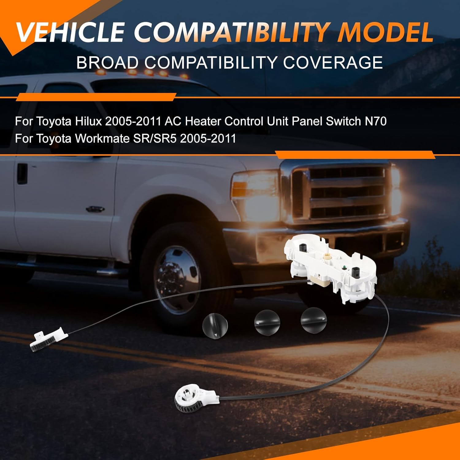 559000K011 A/C Heater Control Unit Panel Switch Air Conditioning Control Switch Panel for Toyota 2005-2011 Hilux N70 Replace 55900-0K011