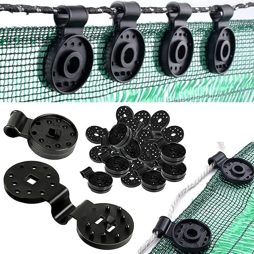 Shade Cloth Heavy Duty Lock Grip, 2023 New Shade Cloth Fix Plastic Clamp, Premium Tarp Clips Fence Fabric Clips for Greenhouse Outdoor Garden Netting, Anti Bird Netting, Sun Shade Net (100 Pcs)