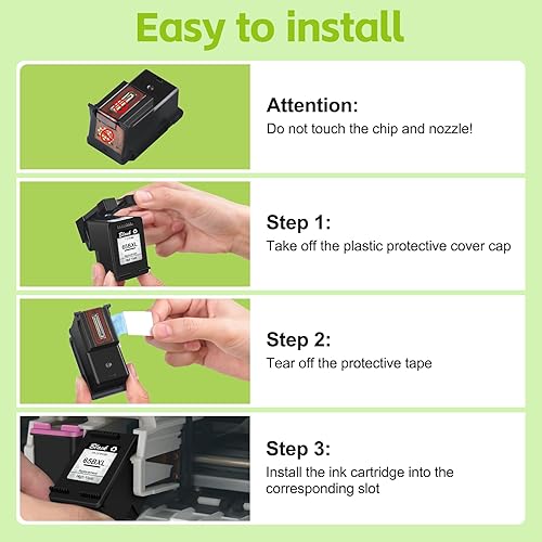 Miniatura 6 de greencycle 65XL - Cartucho de tinta negro de repuesto para HP 65 XL N9K04AN compatible con impresora Envy 5055 5052 5058 Deskjet 2655 2652 2622 3720