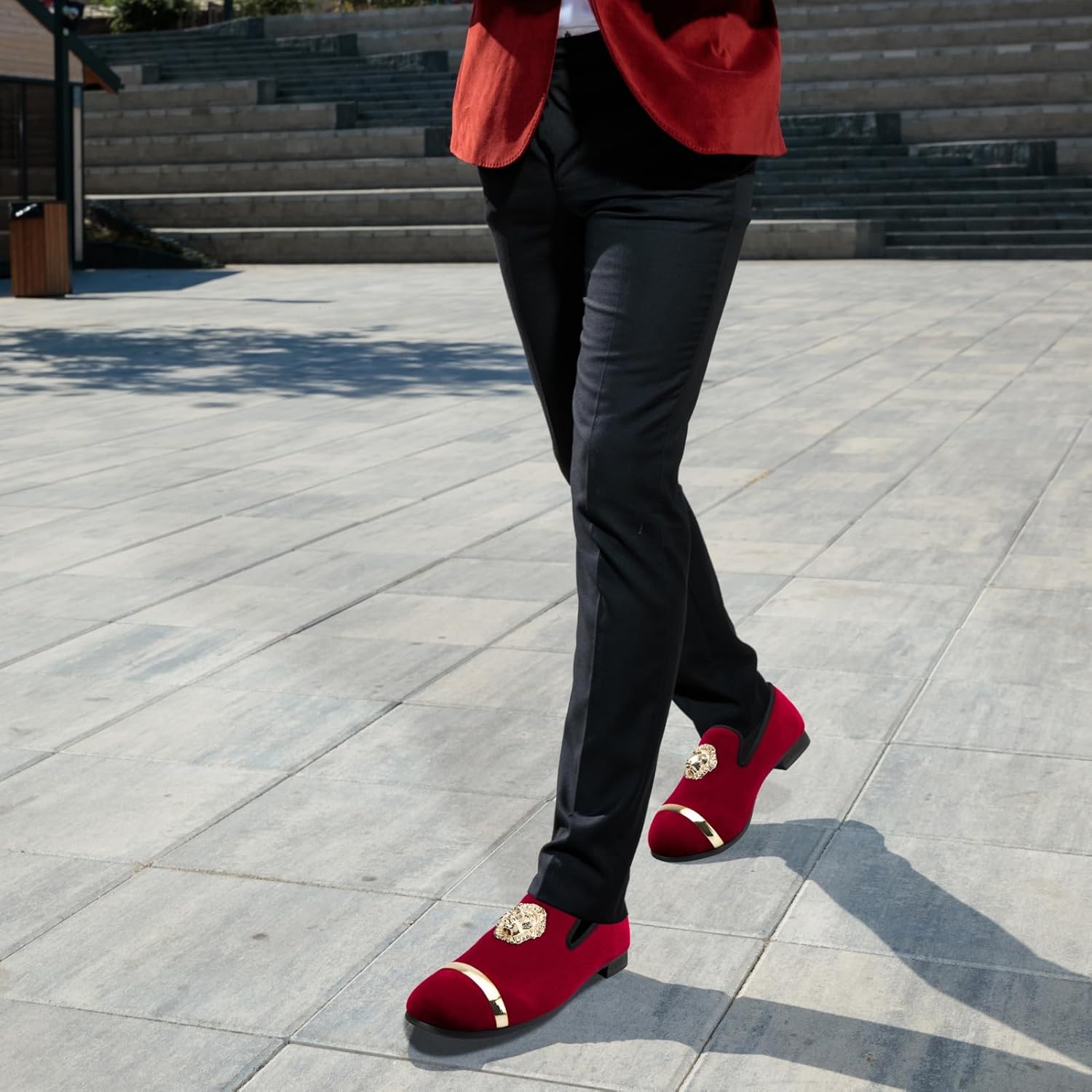 JITAI Men's Penny Slip-On Leather Lined Loafer Luxury Men Shoes - Image 2