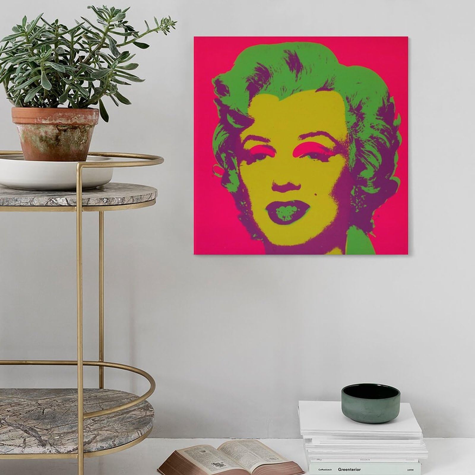 額装済/ポスター/マリリンモンロー グリーン/アンディ