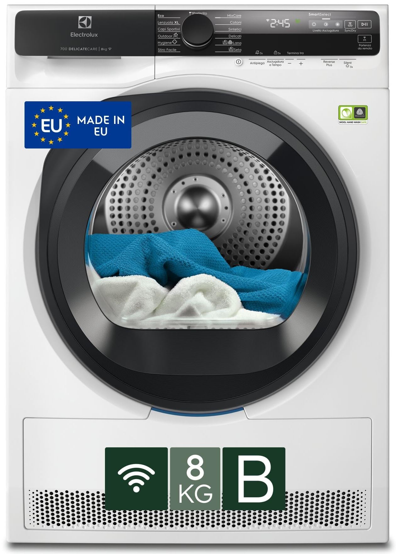 Electrolux Asciugatrice 8 kg Ew7h58gy Bianco