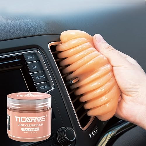 TICARVE Gel de limpieza para detalles de coche, masilla limpiador de ventilación de coche, masilla de gel para detalles, herramientas automáticas,