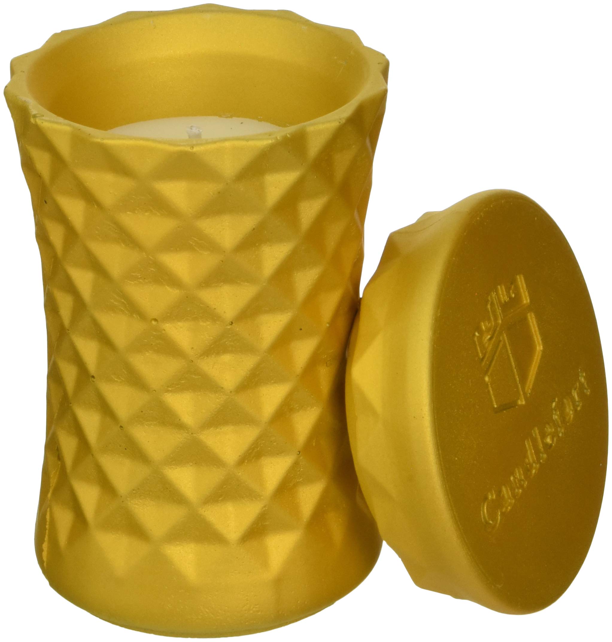 Candellana Candles Candlefort Concrete Candle-Poly II-Yellow, Scent: for Her