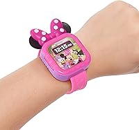 Vista 2 de Disney Junior Minnie Mouse Play Smart Watch con luces y sonidos, 3 piezas, juego de roles, juguetes para niños a partir de 3 años de Just Play