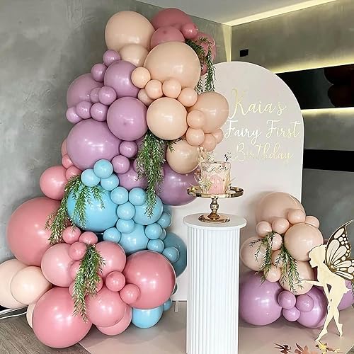 Miniatura 4 de KALOR Globos rosas de 18 pulgadas, 10 globos de látex mate, globos redondos grandes para bodas, baby shower, fiestas de cumpleaños y decoración de